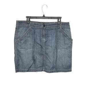 VTG Y2K NEW YORK & COMPANY Low Rise Denim Skirt Size 12 Large